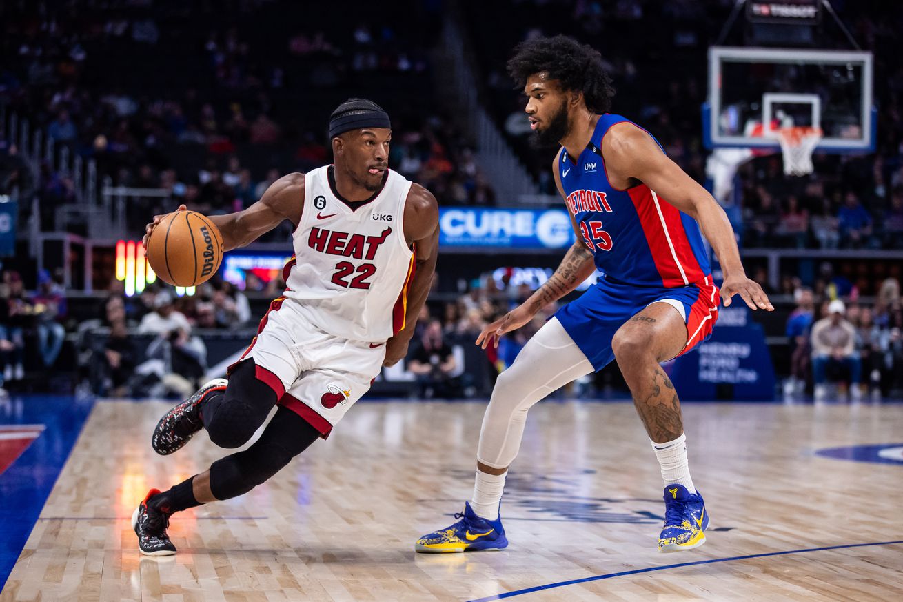 NBA: Miami Heat at Detroit Pistons