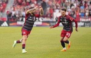 MLS: Nashville SC at Toronto FC as Toronto FC Celebrates Goal on June 10, 2023