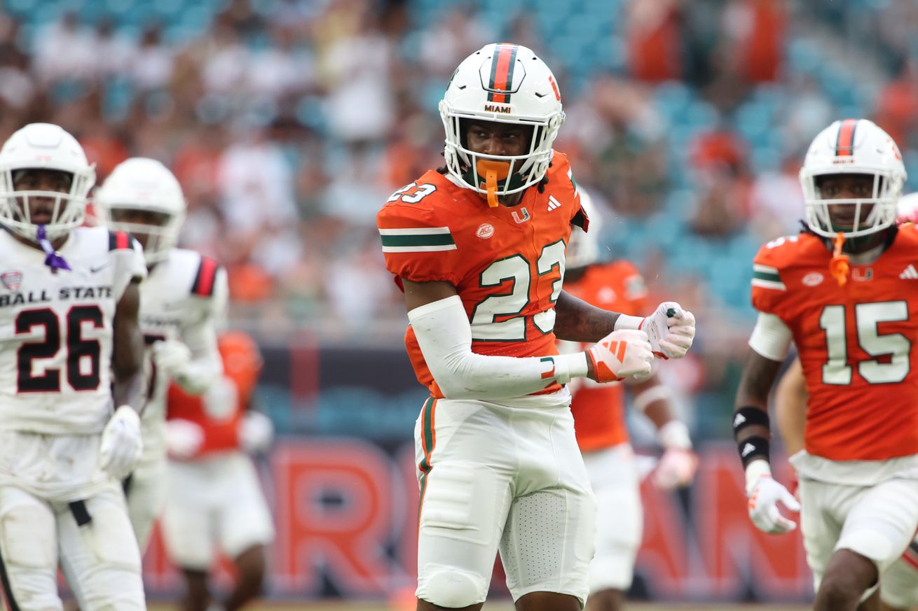 COLLEGE FOOTBALL: SEP 14 Ball State at Miami