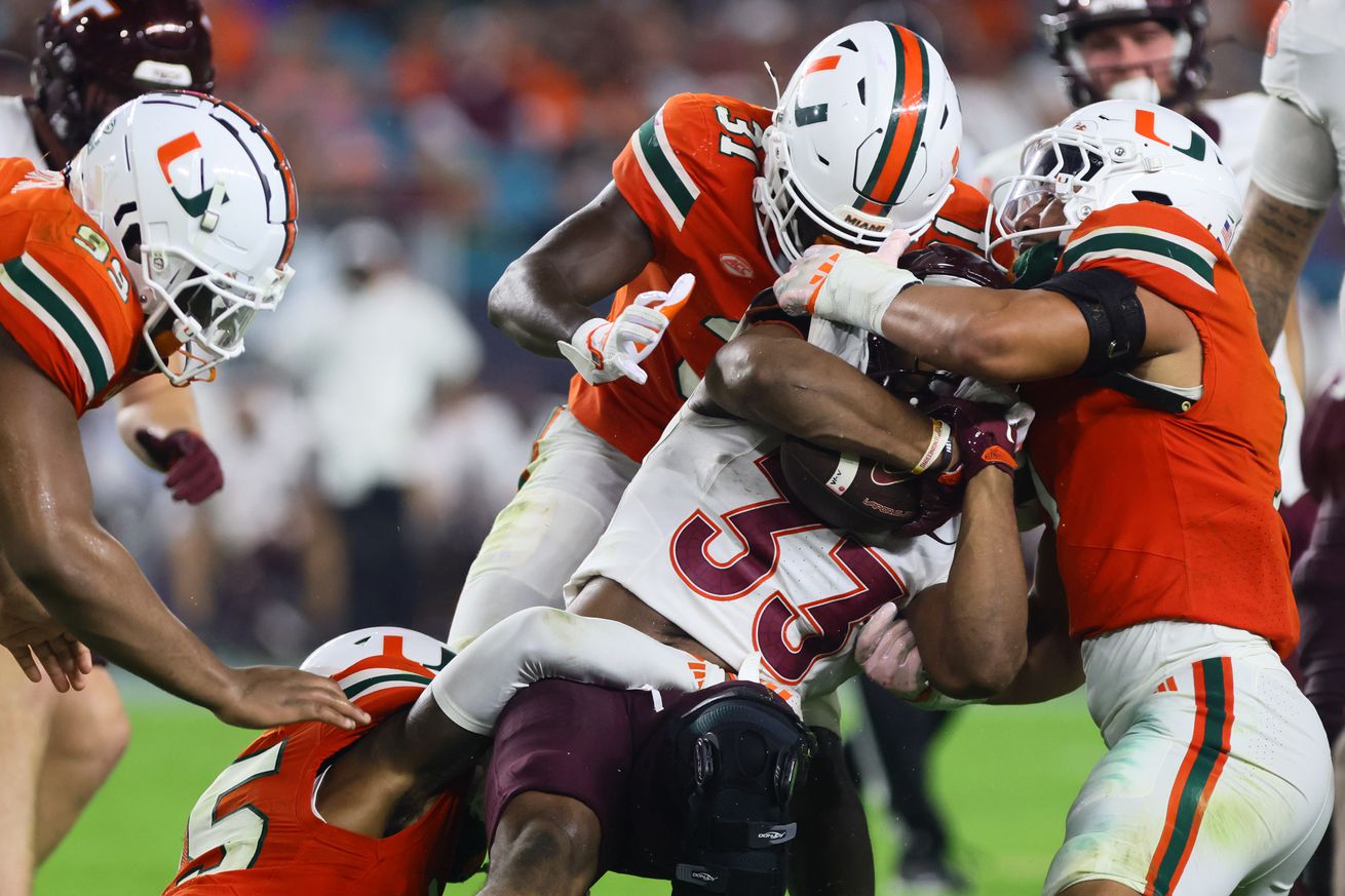 NCAA Football: Virginia Tech at Miami