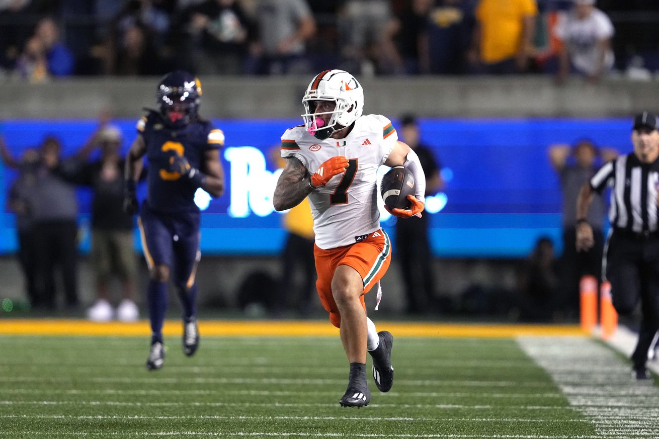 NCAA Football: Miami at California