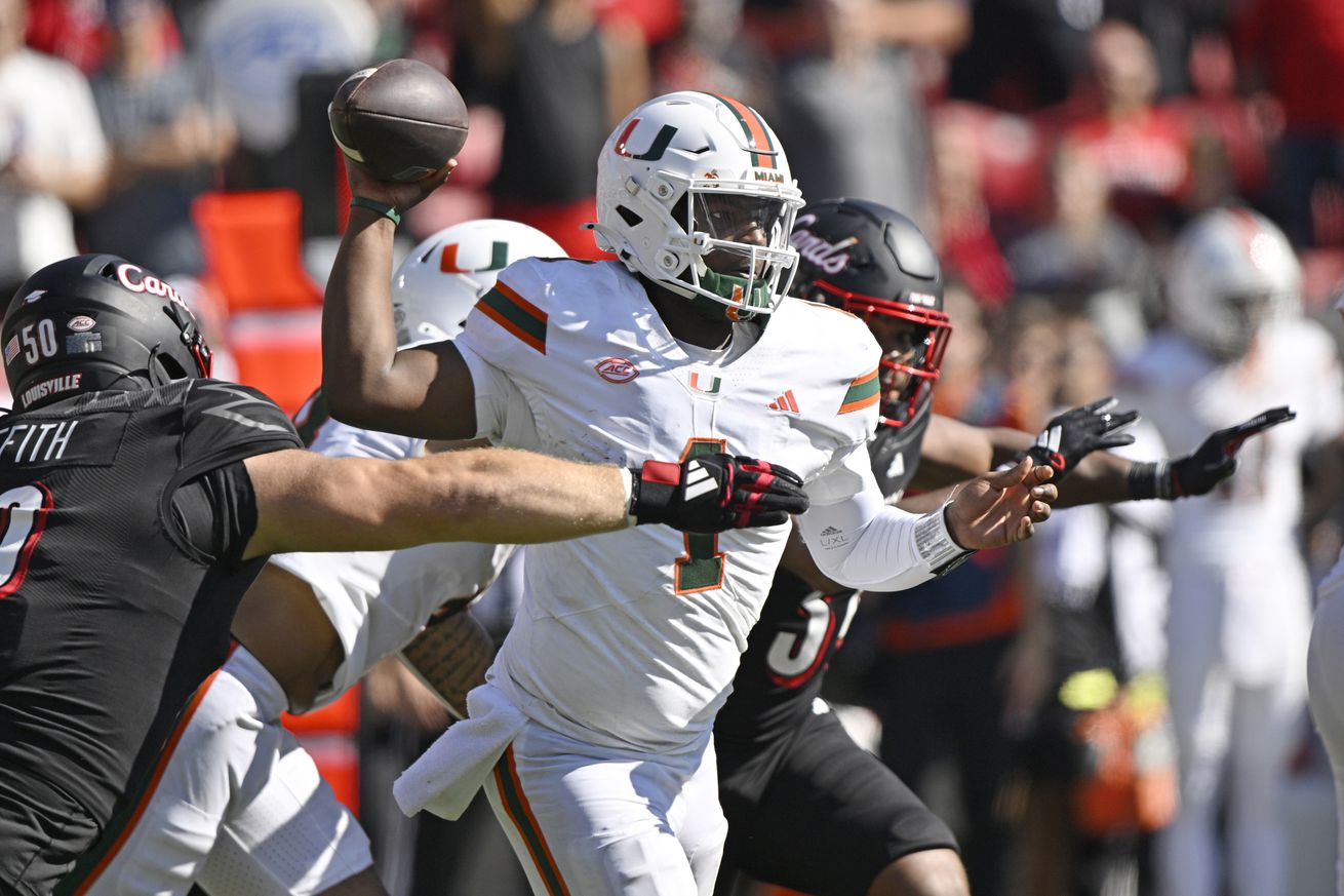 NCAA Football: Miami at Louisville