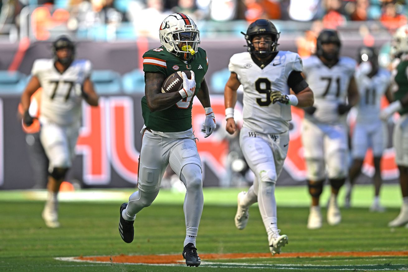 COLLEGE FOOTBALL: NOV 23 Wake Forest at Miami