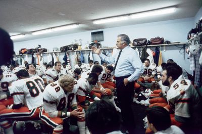 Miami Coach Howard Schnellenberger, 1984 Orange Bowl