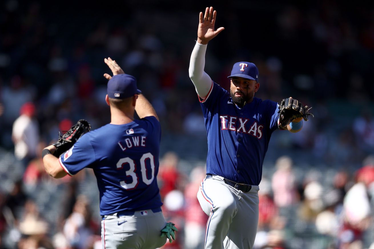 Texas Rangers v Los Angeles Angels